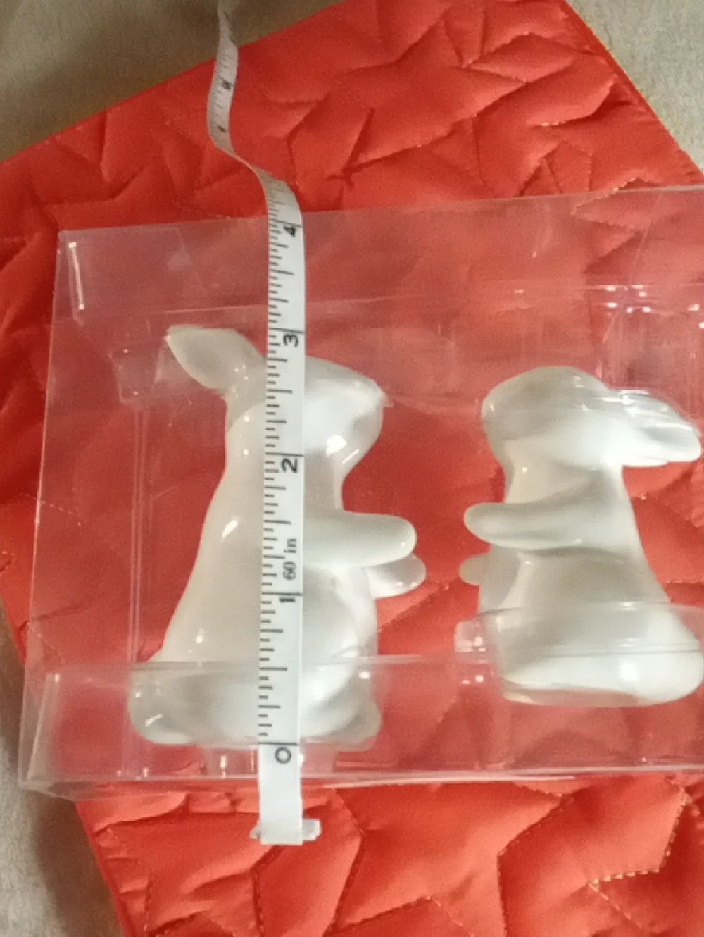 White Ceramic Bunny Salt and Pepper Shakers - NEW IN PACK SO CUTE!!